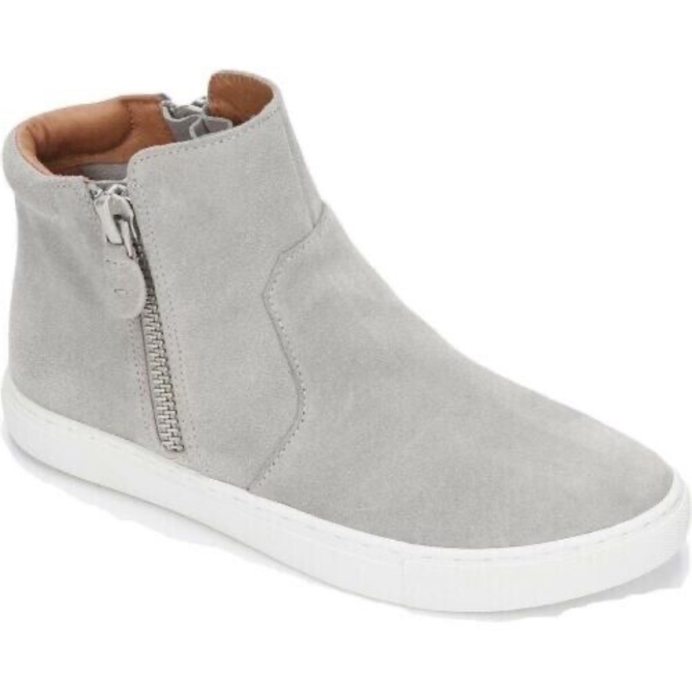 GENTLE SOULS KENNETH COLE SUEDE CARTER DECONST ZIP HIGH TOP SNEAKER SHOES SZ 11 - Picture 2 of 4